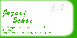 jozsef sepsi business card